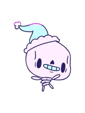 Kawaii iskeletinin çizilmiş el animasyonunun gücünü arttır.