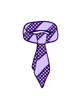 Çizgi film kravatının neon ışık efekti animasyonu