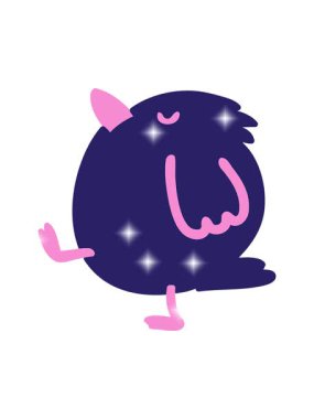 Parıltı etkisi kuş yürüyüşünün animasyonu