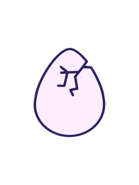 Kırık Paskalya yumurtası tasarımının yıldız patlaması etkisi animasyonu