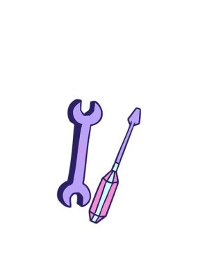 İngiliz anahtarı ve tornavida animasyonu açılıyor