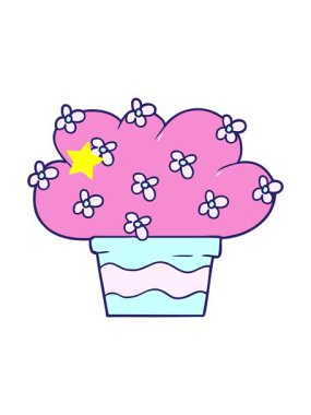 Parlayan yıldızlar çizgi film bitkisinin animasyonunu etkiler.