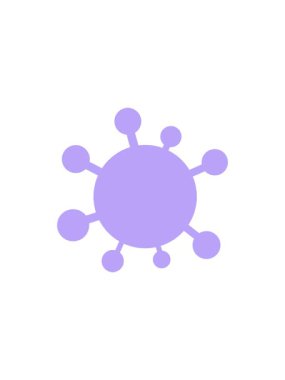 radioactive glowing animation of a virus cartoon