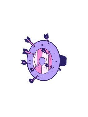 Satışlar ok dolu kalkanın flaş animasyonu