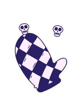 fırın eldiveni karikatürü çizilmiş el animasyonu.