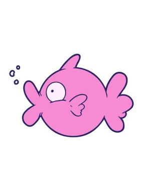 balık çiziminin canlandırma efektini piksel hale getir