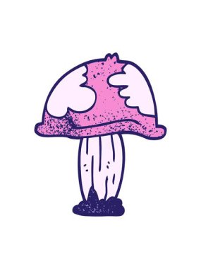 Zehirli mantar karalamalarının ışık efekti animasyonu