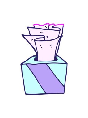 bir kutu mendilin animasyonunu çalıştır