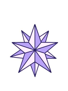 Bir yıldızın ikonik retro dövme görüntüsünün animasyonunu genişletiyor