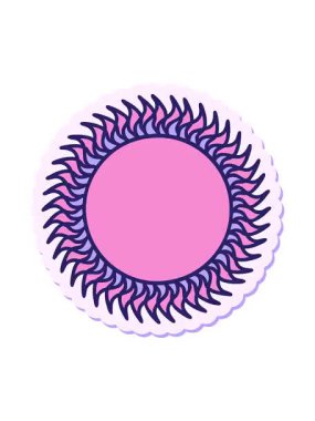 Pikselleştirme efekti dövme stilistinin geleneksel güneş stilinde canlandırması