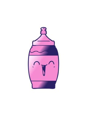 Titreyen hareketli çizgi film animasyonu Mutlu spor içeceği