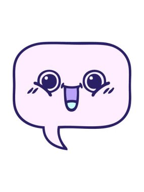 Konuşma baloncuğunun basınçlı canlandırması