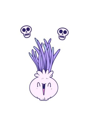 basit soğanın dönen kafatası animasyonu