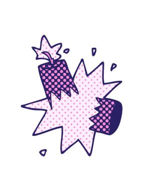 Karikatür karikatür dinamiti hareketli animasyonu