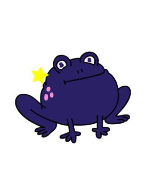 Parıldayan yıldızlar kurbağa çizgi filminin animasyonunu etkiler.