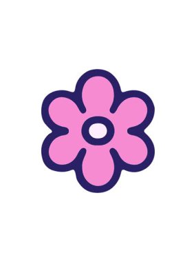 Çiçeğin çizgi film elementinin yıldız patlaması etkisi animasyonu