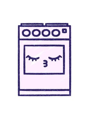 Fırın Tebeşir Çiziminin dönen hareketli animasyonu