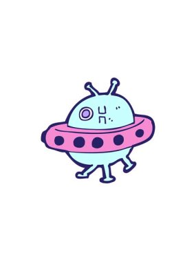 UFO tasarımının bölünme etkisi canlandırması