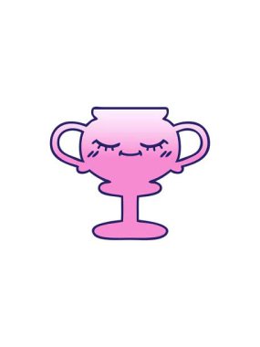 Bir kupanın gölgeli çizgi filminin yıldız patlaması etkisi animasyonu