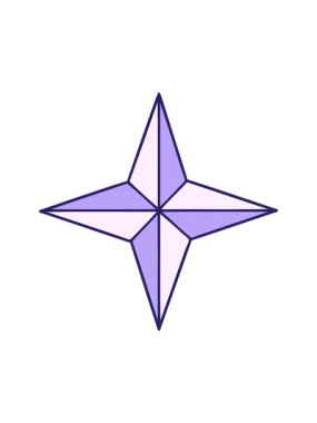 bir yıldızın ikonik dövme tasarımının hareketli animasyonu