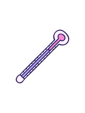 El çiziminin hareketli animasyonunu patlatma karikatür termometresi