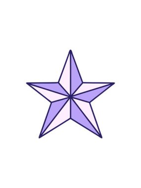 Dövme yıldızı sembolünün yıldız patlaması etkisi animasyonu