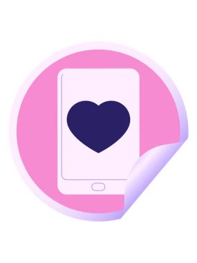 Ticari performans grafik vektör illüstrasyon dairesel etiketini gösteren elektronik tabletin pixelize etkisi canlandırması