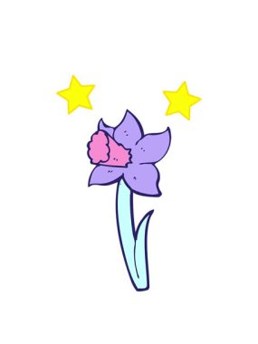 dönen yıldızların çizgi film animasyonu nergis