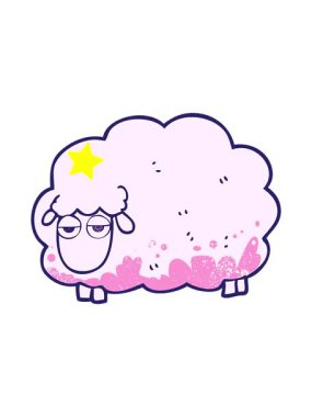 Parıldayan yıldızlar el yazısıyla çizilmiş çamurlu kış koyunlarının animasyonunu etkiler.