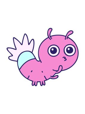 Sevimli ışıldayan böceğin titreşimli animasyonu