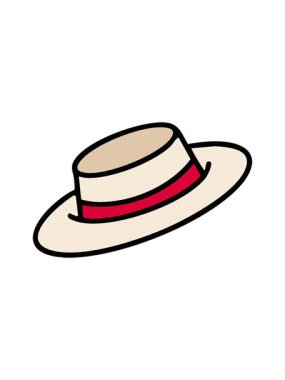 Dikkat çekici geleneksel Brezilya şapkası animasyonu