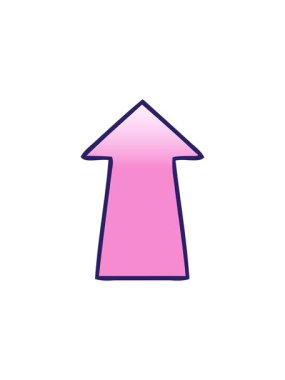 Oku işaret eden simgenin bölünme etkisi canlandırması