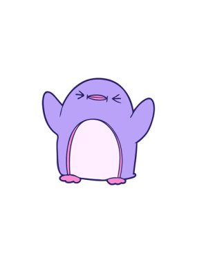 Çizgi film penguen tasarımının bölünme etkisi