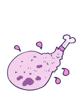 freehand çizilmiş çizgi film etinin hareketli animasyonu