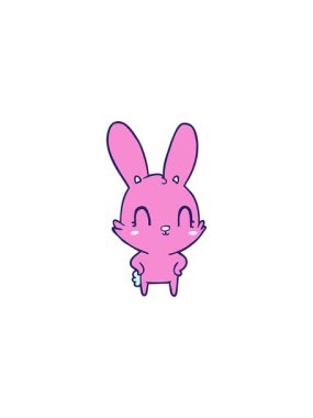 Bir tavşanın karalama karikatürünün satış animasyonu