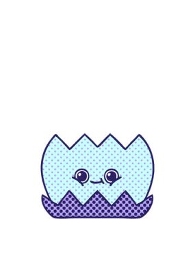 Bir nilüfer çiçeğinin çizgi romanının yükseliş ve yüzme animasyonu