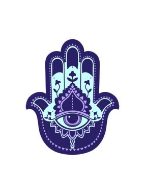 Bir hamza 'nın karikatür ikonik dövme görüntüsünün basınçlı canlandırması