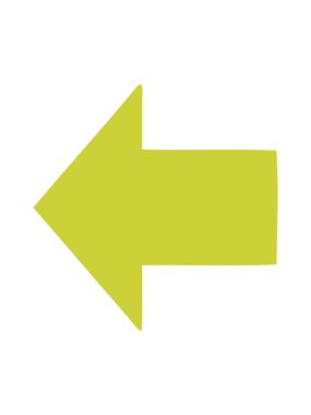 Noktalı bir okun çizgi film ögesinin renk canlandırması değişiyor