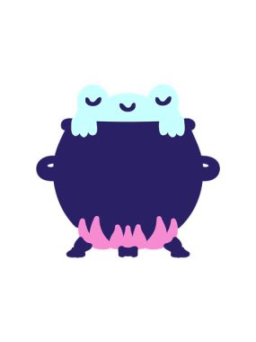 Dikkat çeken bir kazanda kurbağa animasyonu