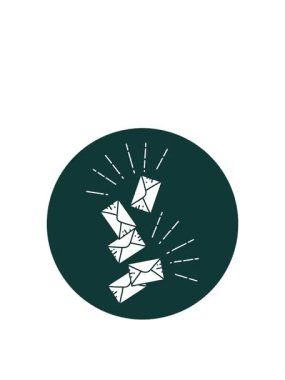 Dövme stili düşen harflerin canlandırması yükseliyor ve yüzüyor