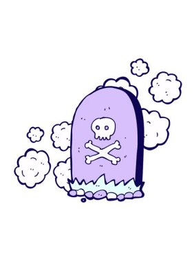 çizgi film mezarının neon ışık efekti animasyonu