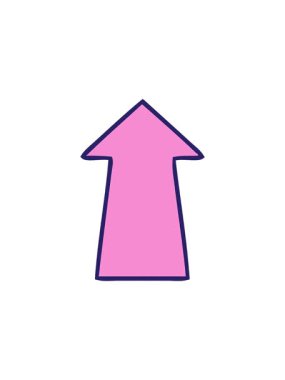 Bir okun el çiziminin radyoaktif parlayan animasyonu