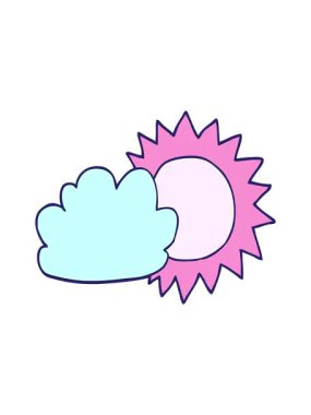 karikatür hava durumunun canlandırma efektini göster