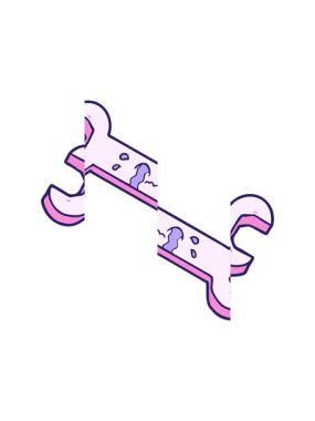 Karikatür ağlayan anahtarın bölünen hareketi.