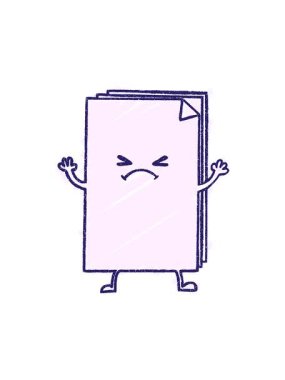 Kağıt Yığını Tebeşir Çiziminin dikkat çekici animasyonu