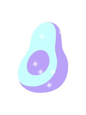 Avokado çizgi filminin parıltı etkisi