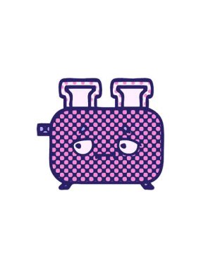 Bir tost makinesinin hareketli canlandırması