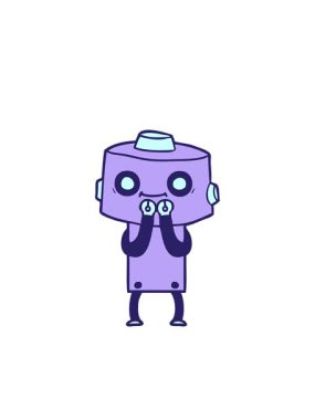 Yanıp sönen radyan çizgileri çizgi film android karalamalarının animasyonu