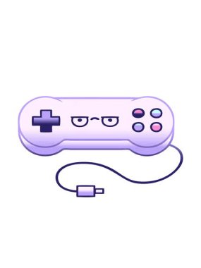 bir oyun denetleyicisinin gölgelendirilmiş gradyan canlandırmasının hareketli canlandırması