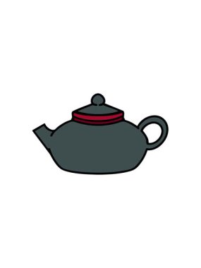 Sade bir Japon çay demliğinin yıldız patlaması etkisi animasyonu